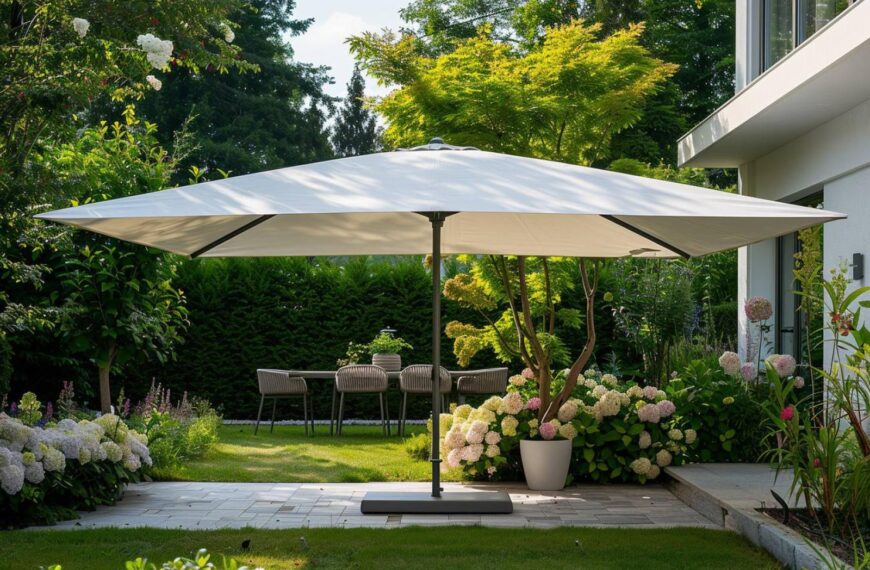 Parasol toile tendue : Le secret pour créer l’ombre parfaite dans votre jardin en un clin d’œil ?